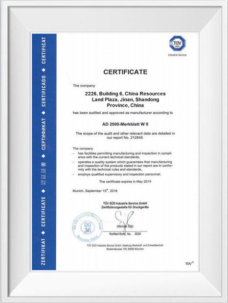 중국 Shandong Hongxin International Trade Co., LTD. 인증